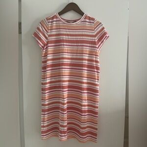 Loft Striped Pocket Tee Dress